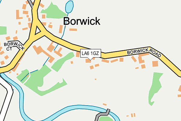 LA6 1GZ map - OS OpenMap – Local (Ordnance Survey)