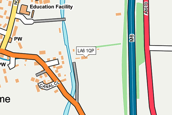 LA6 1QP map - OS OpenMap – Local (Ordnance Survey) LA6 1QP map - OS OpenMap – Local (Ordnance Survey)