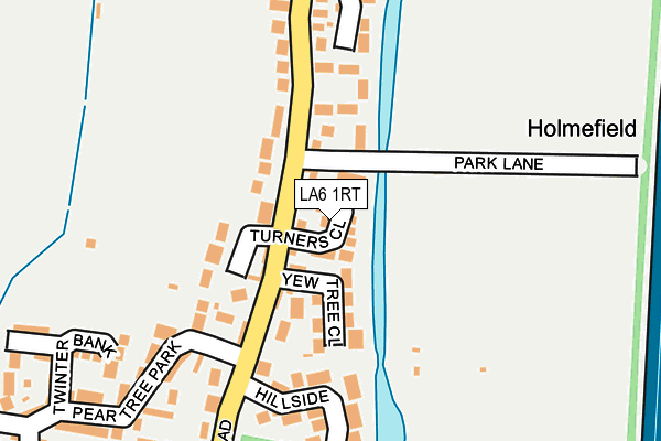 LA6 1RT map - OS OpenMap – Local (Ordnance Survey)