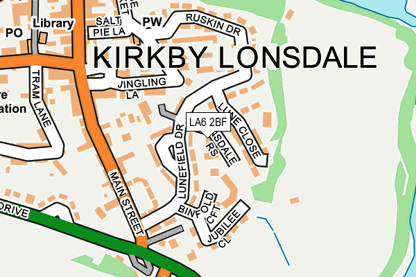 LA6 2BF map - OS OpenMap – Local (Ordnance Survey) LA6 2BF map - OS OpenMap – Local (Ordnance Survey)
