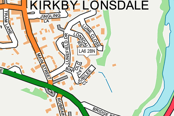 LA6 2BN map - OS OpenMap – Local (Ordnance Survey)