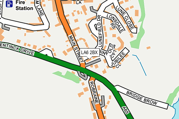 LA6 2BX map - OS OpenMap – Local (Ordnance Survey) LA6 2BX map - OS OpenMap – Local (Ordnance Survey)