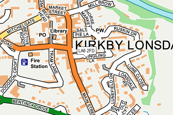 LA6 2FD map - OS OpenMap – Local (Ordnance Survey) LA6 2FD map - OS OpenMap – Local (Ordnance Survey)