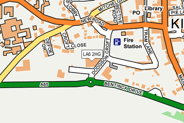 LA6 2HG map - OS OpenMap – Local (Ordnance Survey) LA6 2HG map - OS OpenMap – Local (Ordnance Survey)