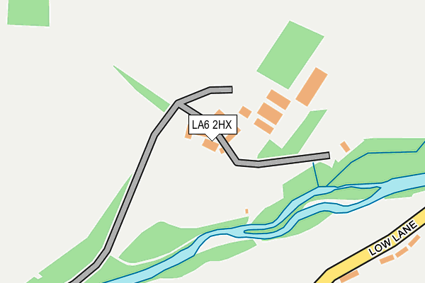 LA6 2HX map - OS OpenMap – Local (Ordnance Survey) LA6 2HX map - OS OpenMap – Local (Ordnance Survey)