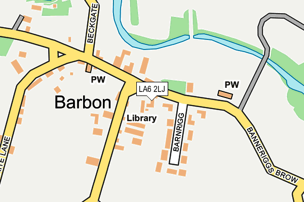 LA6 2LJ map - OS OpenMap – Local (Ordnance Survey)