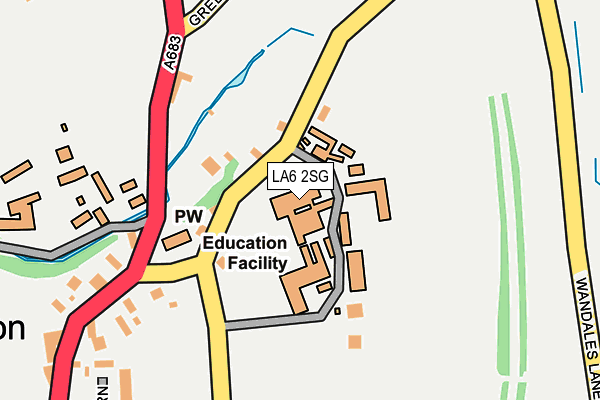 LA6 2SG map - OS OpenMap – Local (Ordnance Survey) LA6 2SG map - OS OpenMap – Local (Ordnance Survey)