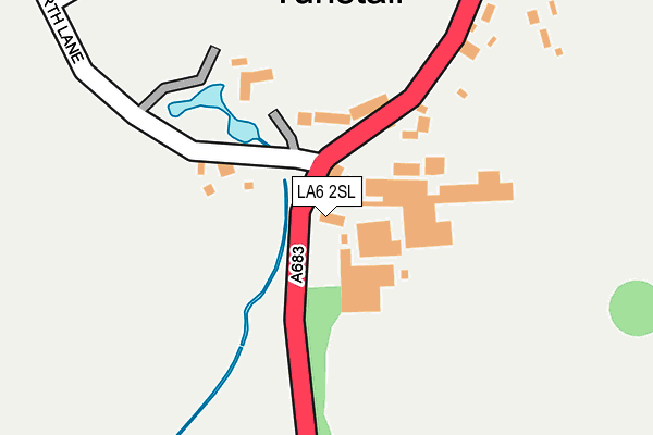 LA6 2SL map - OS OpenMap – Local (Ordnance Survey) LA6 2SL map - OS OpenMap – Local (Ordnance Survey)