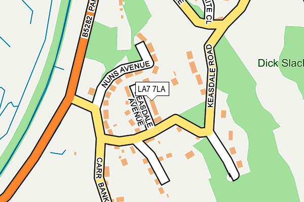 LA7 7LA map - OS OpenMap – Local (Ordnance Survey) LA7 7LA map - OS OpenMap – Local (Ordnance Survey)