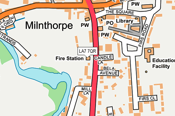 LA7 7QR map - OS OpenMap – Local (Ordnance Survey) LA7 7QR map - OS OpenMap – Local (Ordnance Survey)