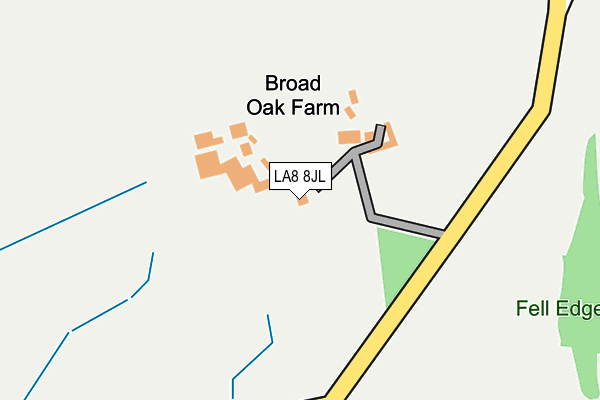 LA8 8JL map - OS OpenMap – Local (Ordnance Survey) LA8 8JL map - OS OpenMap – Local (Ordnance Survey)