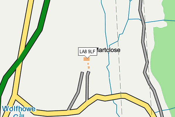 LA8 9LF map - OS OpenMap – Local (Ordnance Survey) LA8 9LF map - OS OpenMap – Local (Ordnance Survey)