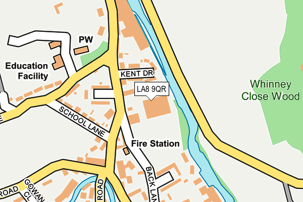 LA8 9QR map - OS OpenMap – Local (Ordnance Survey) LA8 9QR map - OS OpenMap – Local (Ordnance Survey)