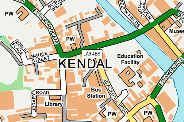 LA9 4BS map - OS OpenMap – Local (Ordnance Survey) LA9 4BS map - OS OpenMap – Local (Ordnance Survey)