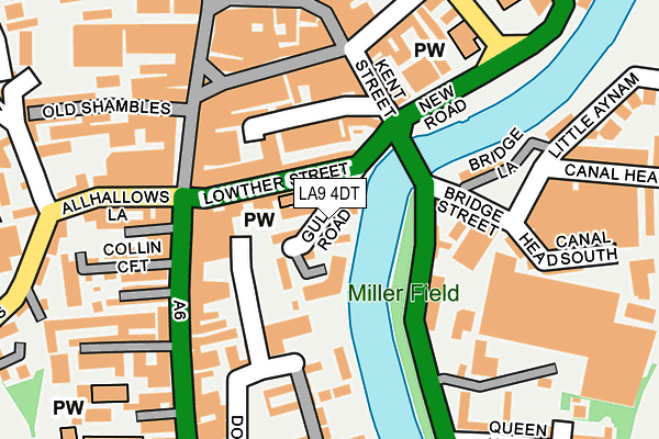 LA9 4DT map - OS OpenMap – Local (Ordnance Survey) LA9 4DT map - OS OpenMap – Local (Ordnance Survey)