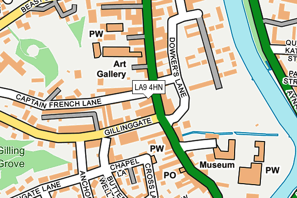 LA9 4HN map - OS OpenMap – Local (Ordnance Survey) LA9 4HN map - OS OpenMap – Local (Ordnance Survey)