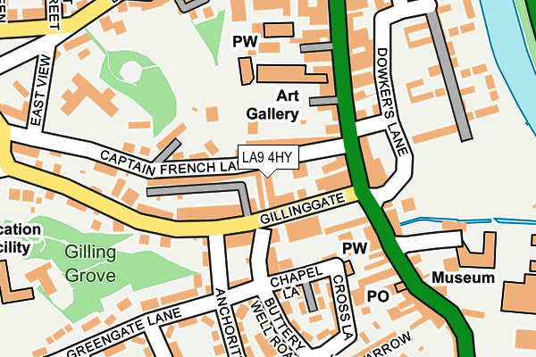 LA9 4HY map - OS OpenMap – Local (Ordnance Survey) LA9 4HY map - OS OpenMap – Local (Ordnance Survey)