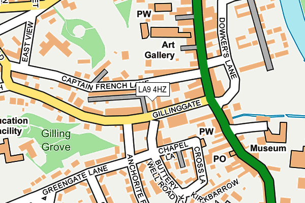 LA9 4HZ map - OS OpenMap – Local (Ordnance Survey) LA9 4HZ map - OS OpenMap – Local (Ordnance Survey)