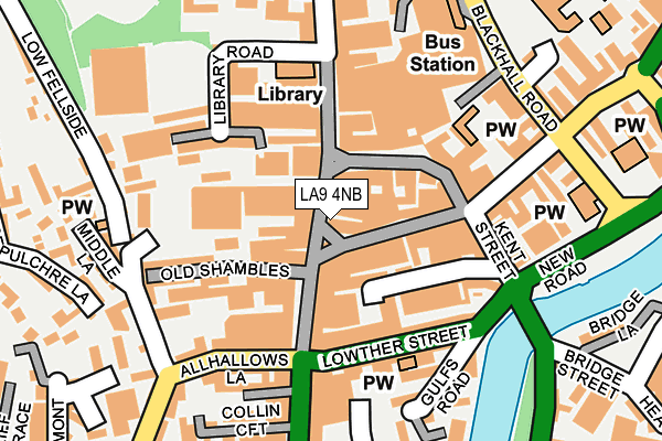 LA9 4NB map - OS OpenMap – Local (Ordnance Survey) LA9 4NB map - OS OpenMap – Local (Ordnance Survey)