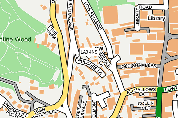 LA9 4NS map - OS OpenMap – Local (Ordnance Survey) LA9 4NS map - OS OpenMap – Local (Ordnance Survey)