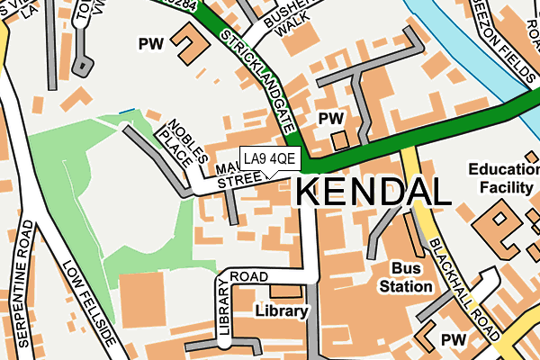 LA9 4QE map - OS OpenMap – Local (Ordnance Survey) LA9 4QE map - OS OpenMap – Local (Ordnance Survey)