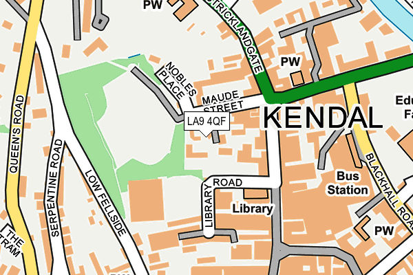 LA9 4QF map - OS OpenMap – Local (Ordnance Survey) LA9 4QF map - OS OpenMap – Local (Ordnance Survey)