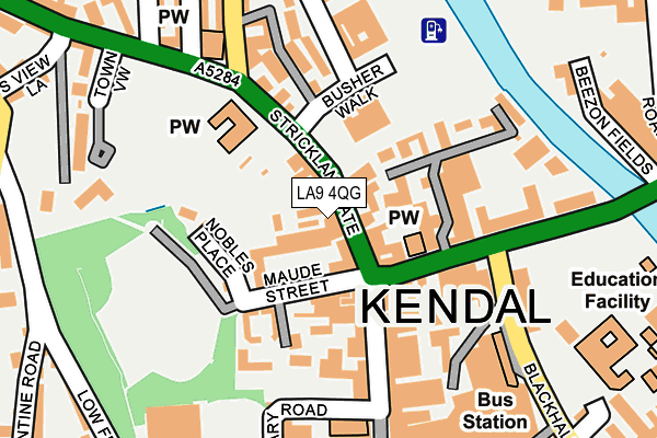 LA9 4QG map - OS OpenMap – Local (Ordnance Survey) LA9 4QG map - OS OpenMap – Local (Ordnance Survey)