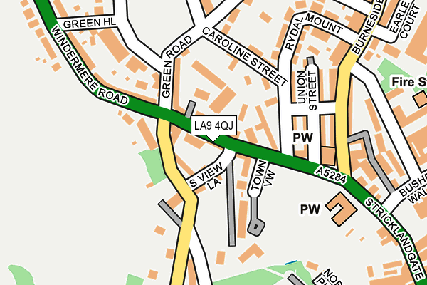 LA9 4QJ map - OS OpenMap – Local (Ordnance Survey) LA9 4QJ map - OS OpenMap – Local (Ordnance Survey)