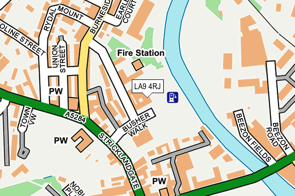 LA9 4RJ map - OS OpenMap – Local (Ordnance Survey) LA9 4RJ map - OS OpenMap – Local (Ordnance Survey)