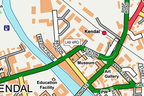 LA9 4RQ map - OS OpenMap – Local (Ordnance Survey) LA9 4RQ map - OS OpenMap – Local (Ordnance Survey)