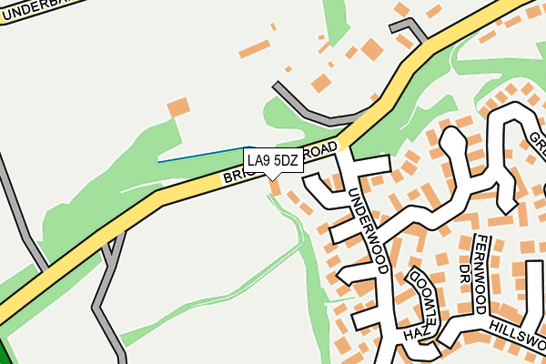 LA9 5DZ map - OS OpenMap – Local (Ordnance Survey) LA9 5DZ map - OS OpenMap – Local (Ordnance Survey)