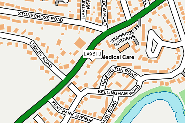LA9 5HJ map - OS OpenMap – Local (Ordnance Survey) LA9 5HJ map - OS OpenMap – Local (Ordnance Survey)