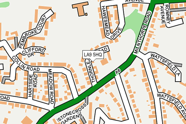 LA9 5HQ map - OS OpenMap – Local (Ordnance Survey) LA9 5HQ map - OS OpenMap – Local (Ordnance Survey)