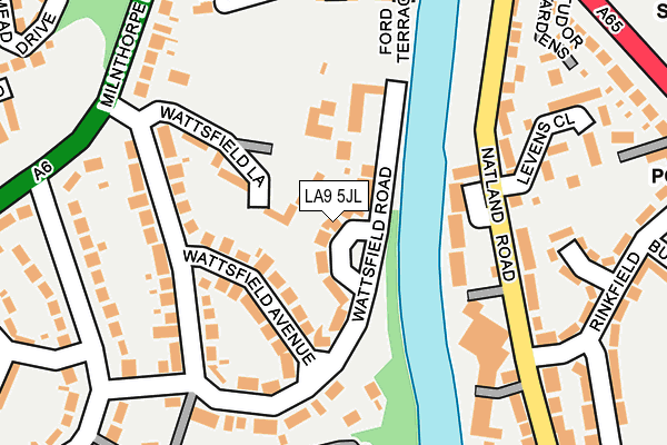 LA9 5JL map - OS OpenMap – Local (Ordnance Survey) LA9 5JL map - OS OpenMap – Local (Ordnance Survey)