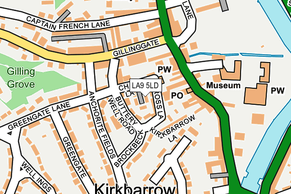 LA9 5LD map - OS OpenMap – Local (Ordnance Survey) LA9 5LD map - OS OpenMap – Local (Ordnance Survey)