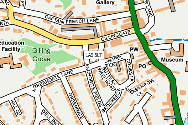 LA9 5LT map - OS OpenMap – Local (Ordnance Survey) LA9 5LT map - OS OpenMap – Local (Ordnance Survey)