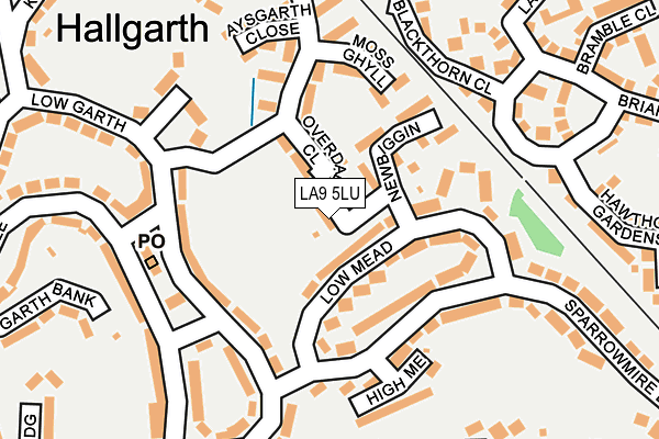 LA9 5LU map - OS OpenMap – Local (Ordnance Survey) LA9 5LU map - OS OpenMap – Local (Ordnance Survey)
