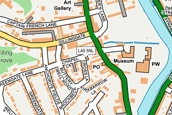 LA9 5NL map - OS OpenMap – Local (Ordnance Survey) LA9 5NL map - OS OpenMap – Local (Ordnance Survey)
