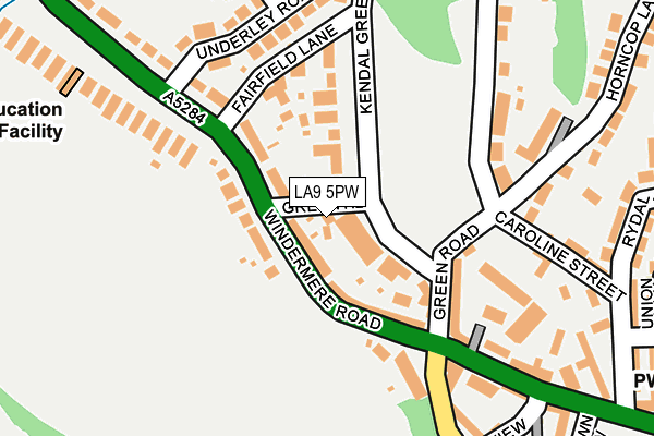 LA9 5PW map - OS OpenMap – Local (Ordnance Survey) LA9 5PW map - OS OpenMap – Local (Ordnance Survey)