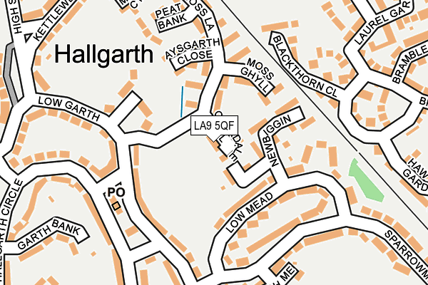 LA9 5QF map - OS OpenMap – Local (Ordnance Survey) LA9 5QF map - OS OpenMap – Local (Ordnance Survey)