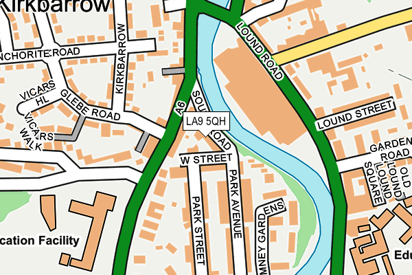 LA9 5QH map - OS OpenMap – Local (Ordnance Survey) LA9 5QH map - OS OpenMap – Local (Ordnance Survey)