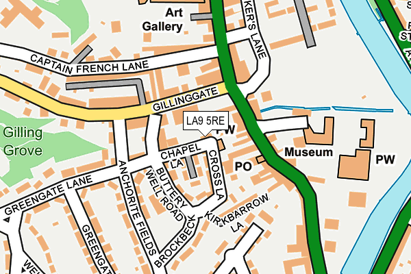 LA9 5RE map - OS OpenMap – Local (Ordnance Survey) LA9 5RE map - OS OpenMap – Local (Ordnance Survey)