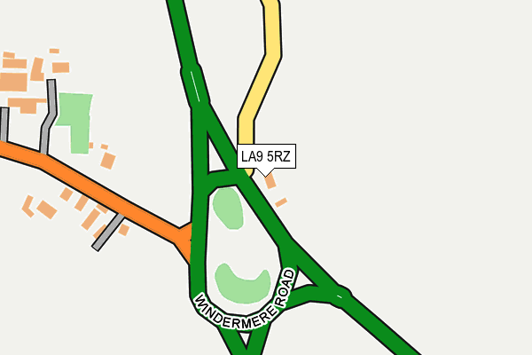 LA9 5RZ map - OS OpenMap – Local (Ordnance Survey)
