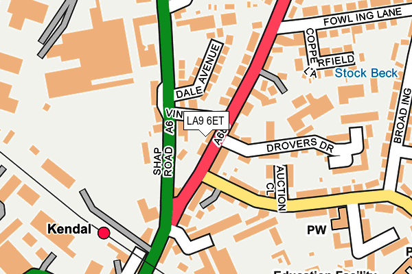 LA9 6ET map - OS OpenMap – Local (Ordnance Survey) LA9 6ET map - OS OpenMap – Local (Ordnance Survey)
