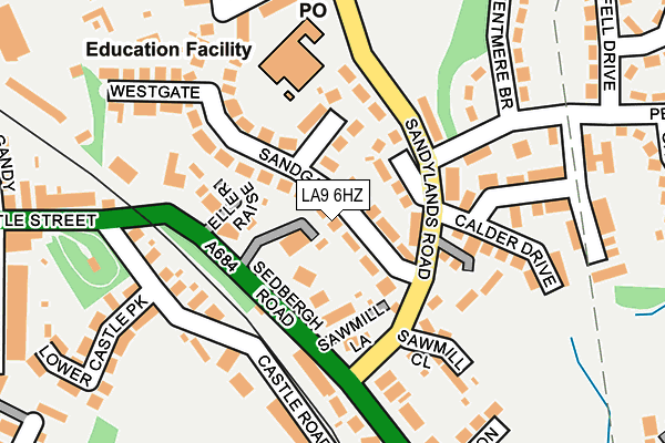 LA9 6HZ map - OS OpenMap – Local (Ordnance Survey) LA9 6HZ map - OS OpenMap – Local (Ordnance Survey)