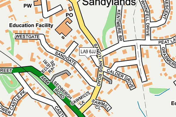 LA9 6JJ map - OS OpenMap – Local (Ordnance Survey) LA9 6JJ map - OS OpenMap – Local (Ordnance Survey)