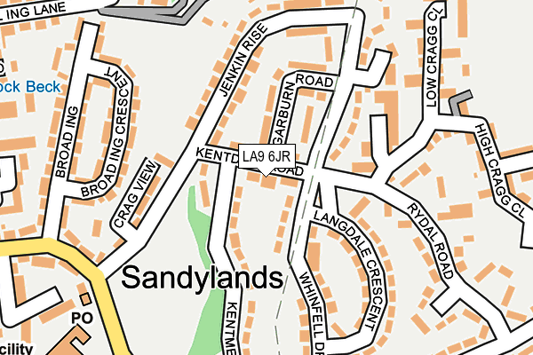 LA9 6JR map - OS OpenMap – Local (Ordnance Survey) LA9 6JR map - OS OpenMap – Local (Ordnance Survey)