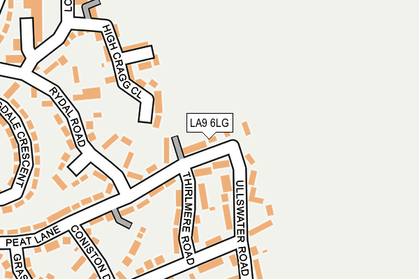 LA9 6LG map - OS OpenMap – Local (Ordnance Survey) LA9 6LG map - OS OpenMap – Local (Ordnance Survey)