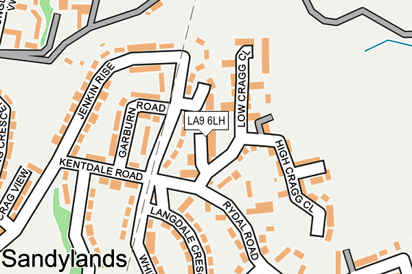 LA9 6LH map - OS OpenMap – Local (Ordnance Survey) LA9 6LH map - OS OpenMap – Local (Ordnance Survey)