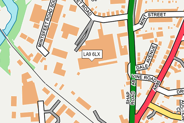 LA9 6LX map - OS OpenMap – Local (Ordnance Survey) LA9 6LX map - OS OpenMap – Local (Ordnance Survey)